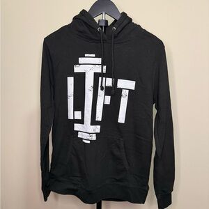 Black Hoodie with White LIFT Graphic